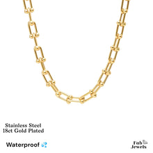 Load image into Gallery viewer, 18ct Yellow Gold Plated on Stainless Steel Choker Necklace Waterproof