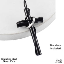 Load image into Gallery viewer, Stylish Stainless Steel 316L Cross Pendant and Necklace 2 sizes