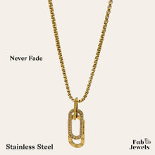 Load image into Gallery viewer, Stainless Steel Yellow Gold Plated Long Necklace