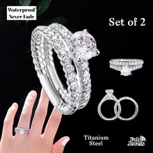 Load image into Gallery viewer, Highest Quality Titanium Steel 2 in 1 Set Ring Waterproof